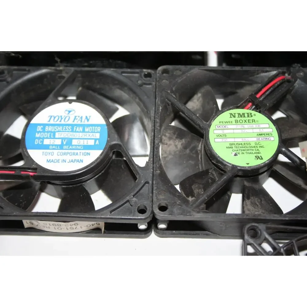 Lot of 9 D/C Fans Computer Generator Cooling Work